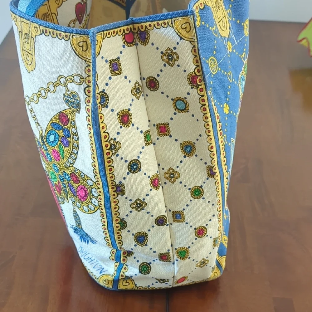 Brighton Jewel-Embellished Design Canvas Tote - Picture 4 of 8